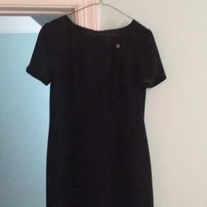 Talbots midi length dressy black dress